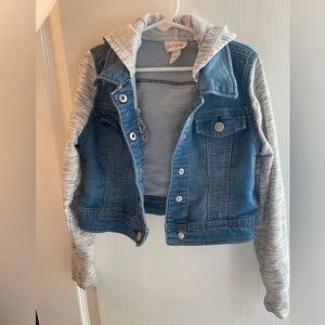 Cat & Jack denim jacket with hood